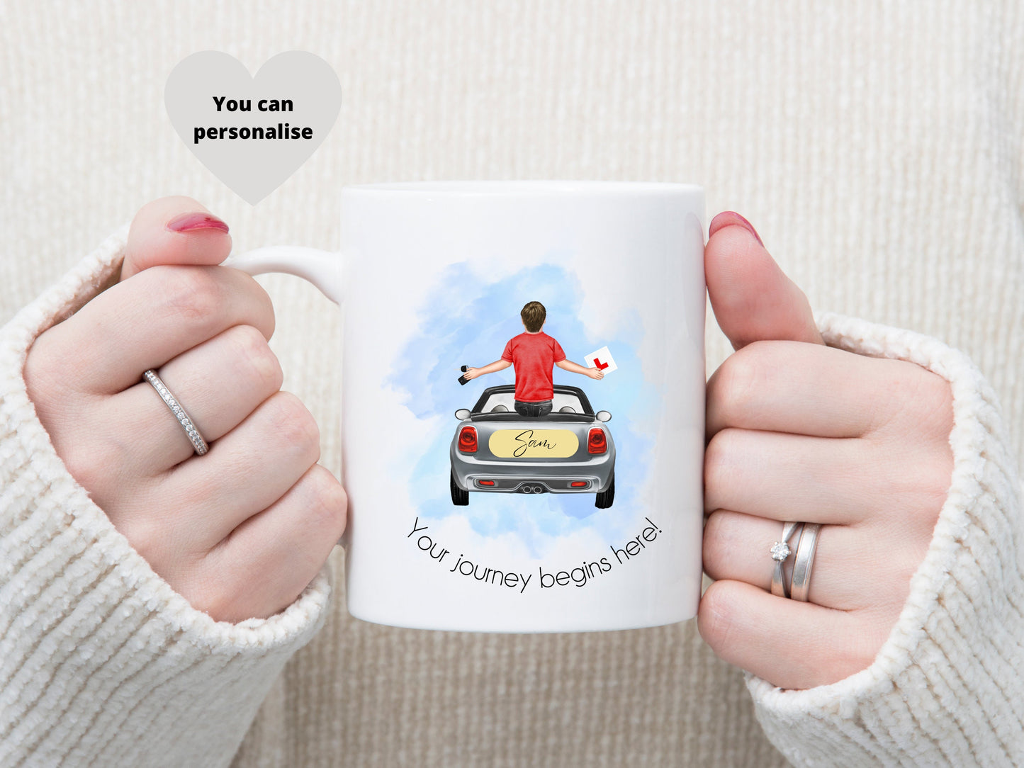 Personalised Learner Driver Mug, Congratulation You Have Passed Driving Test