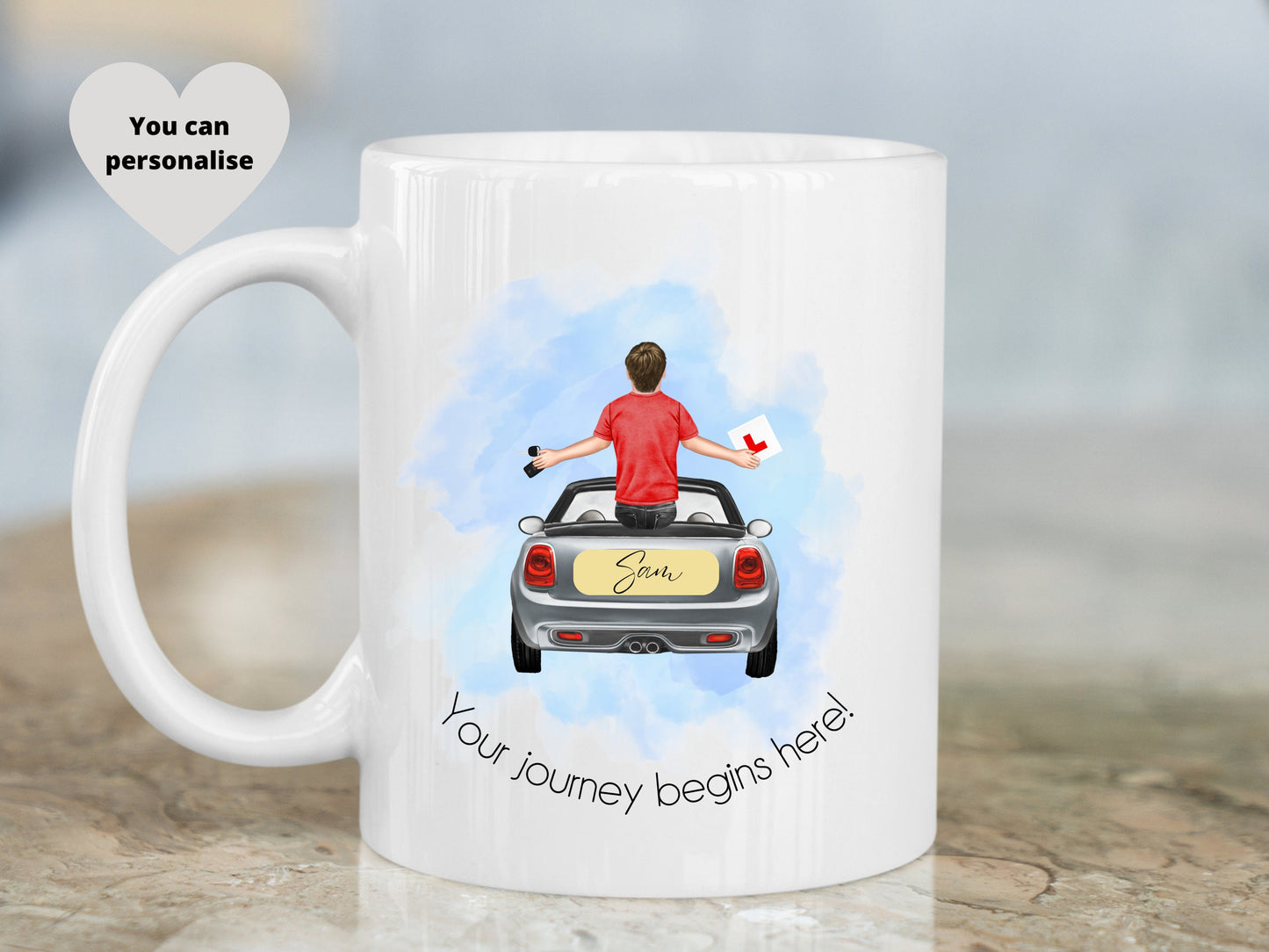 Personalised Learner Driver Mug, Congratulation You Have Passed Driving Test