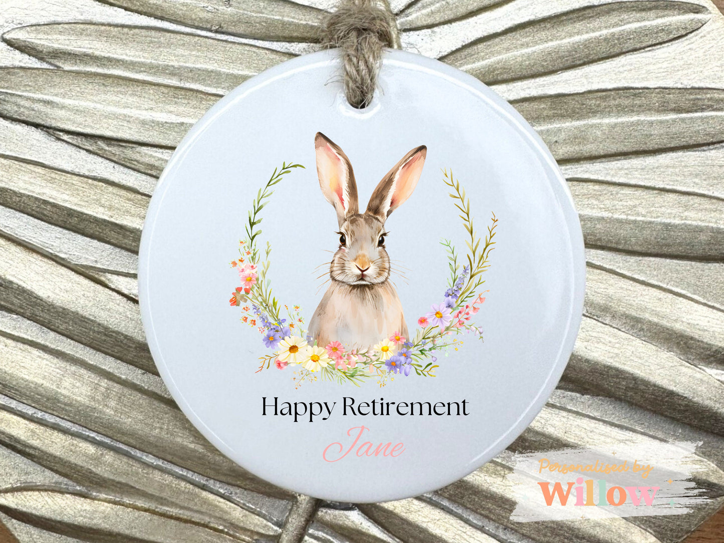 Personalised Happy Retirement Gift, Good Luck Gift, Graduation Gift, Ceramic Ornament.