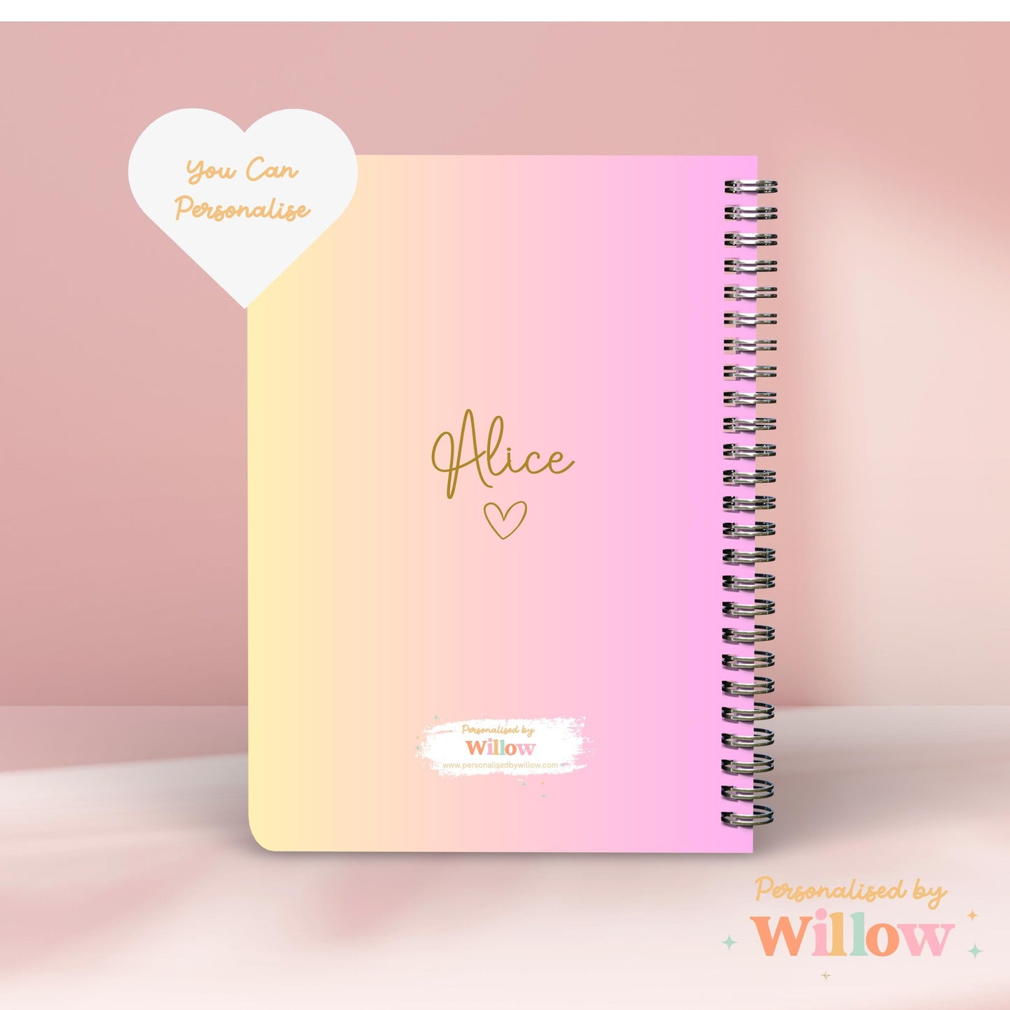 Personalised Gymnastic Notebook, Gymnast Gift, Notebook For Gymnast, Gymnastic Coach Notebook