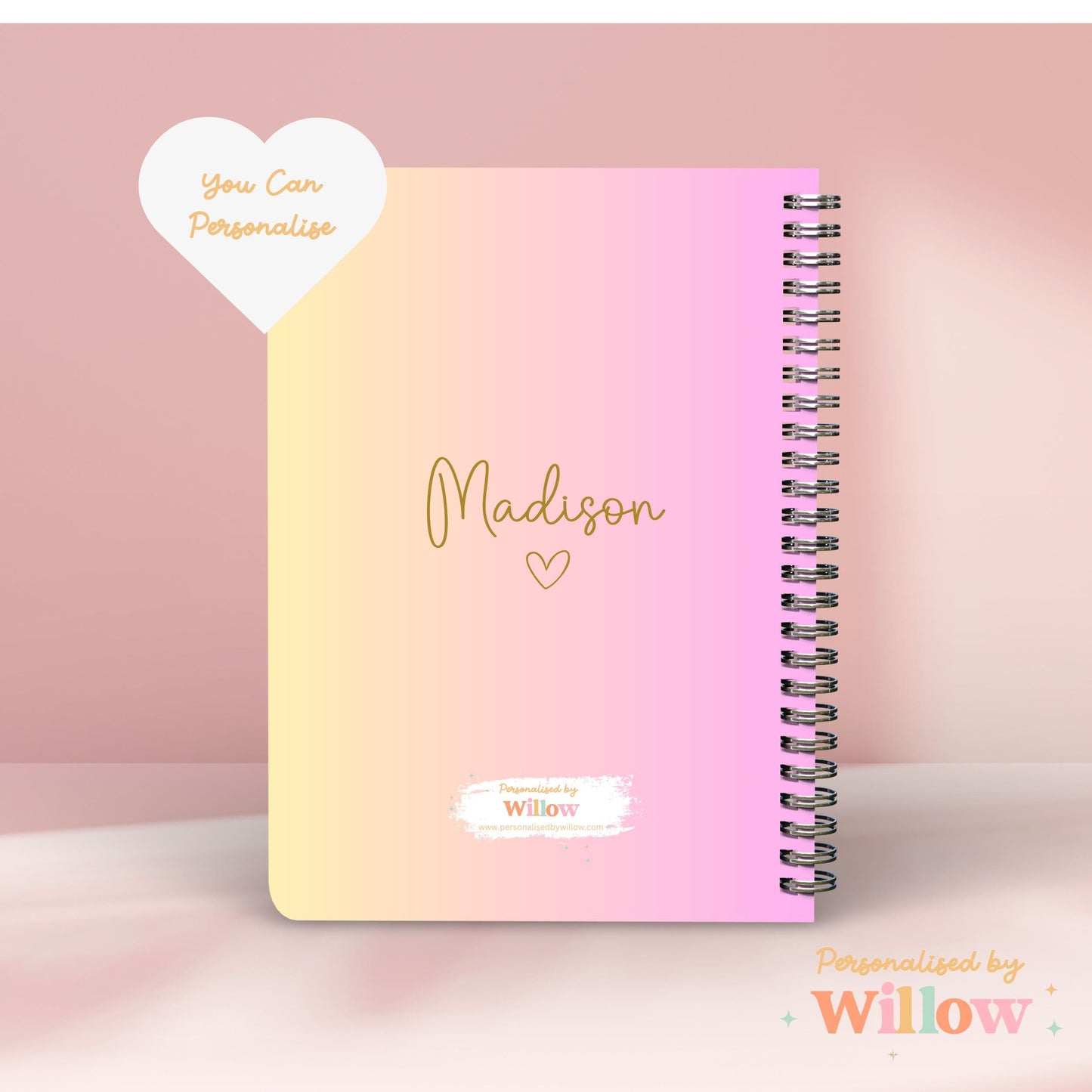 Personalised Gymnastics Notebook, Gift For A Gymnast, Gymnastics Keepsake, Gymnastics Coach.