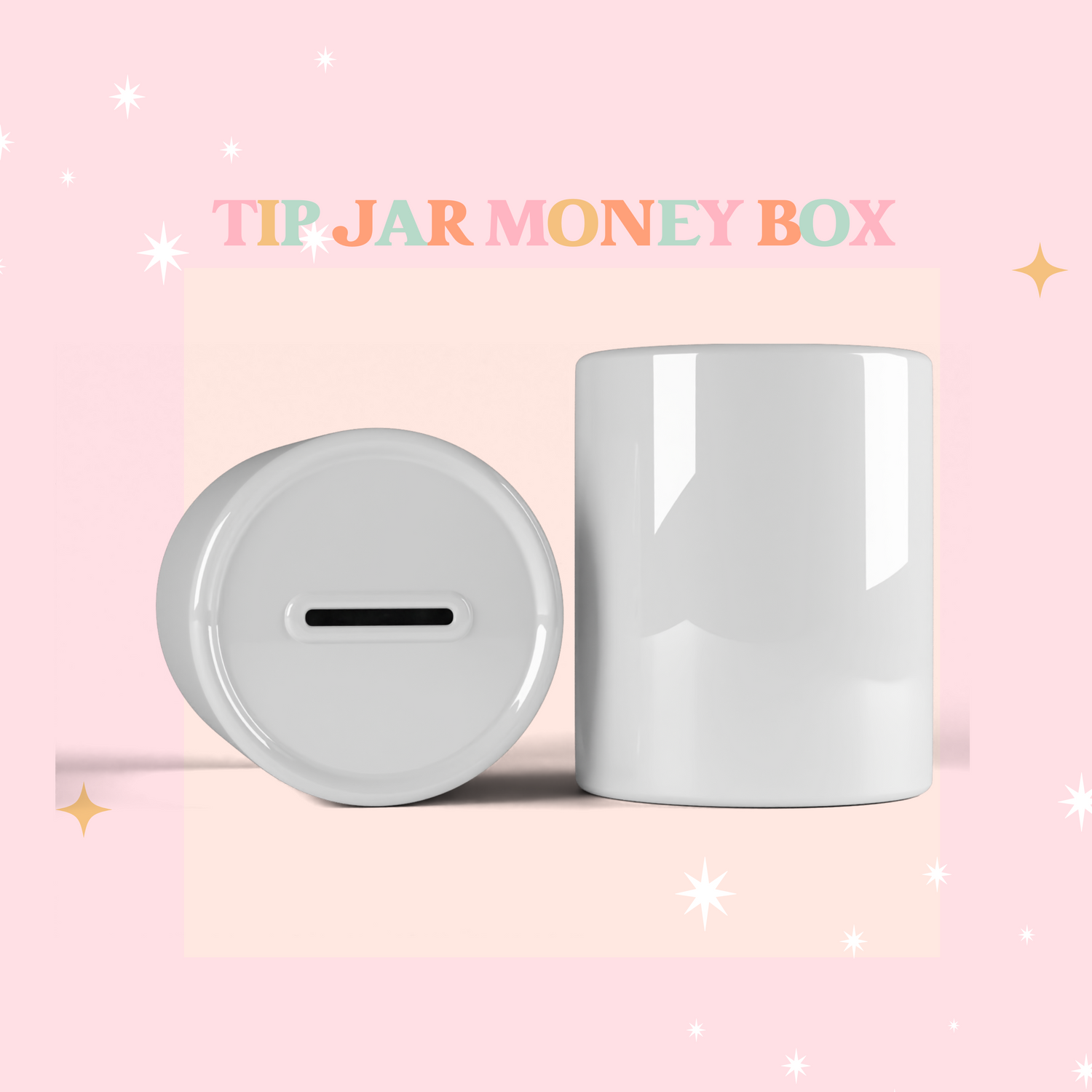 PERSONALISED TIP JAR / MONEY BOX