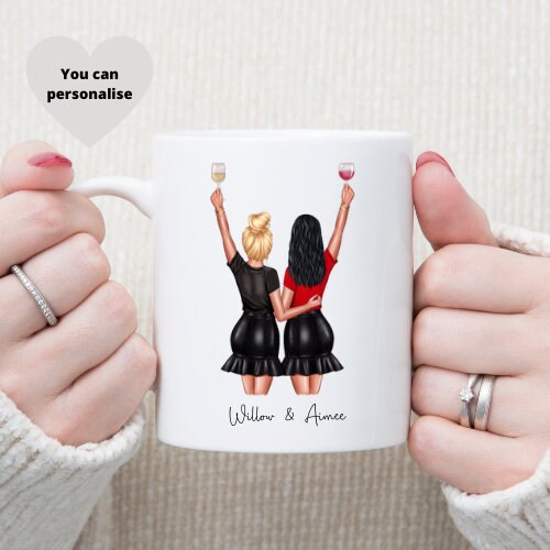 Custom Best Friends Mug, Best Friend Mug Personalised, Best Friend Gift.