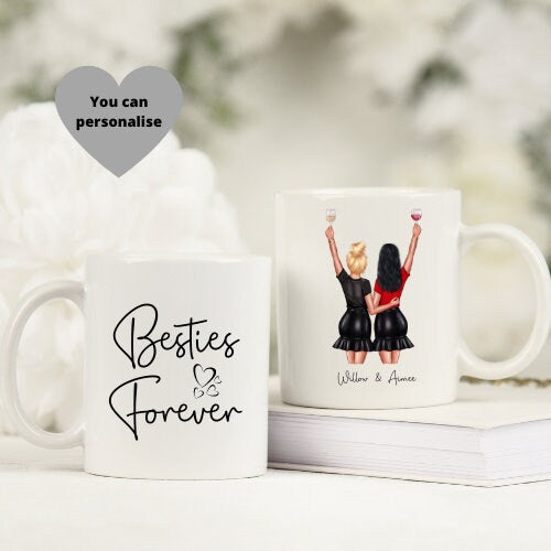 Custom Best Friends Mug, Best Friend Mug Personalised, Best Friend Gift.