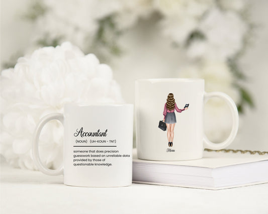 Personalised Accountant Book Keeper Coffee Mug