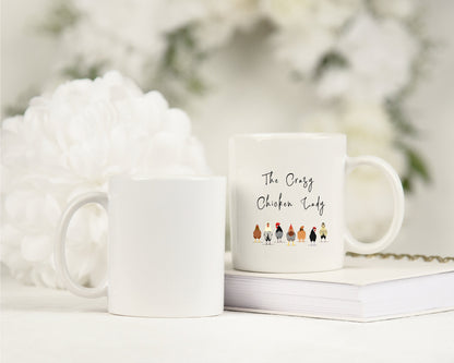 Personalised Crazy Chicken Lady Mug