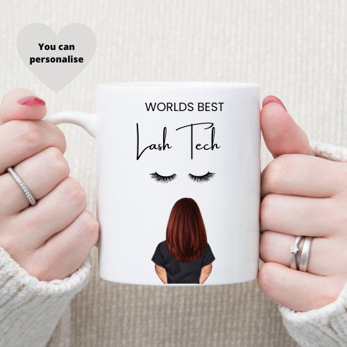 Lash Tech Mug, Personalised Lash Technician Gift, Lash Artist Mug, Makeup Artist Gift.