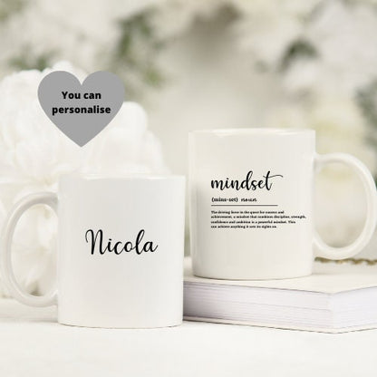 Personalised Mindset Definition Mug