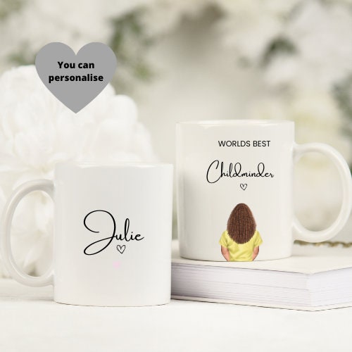 Personalised Childminder Mug, Thank You Gift, Nursery Key Worker Gift.