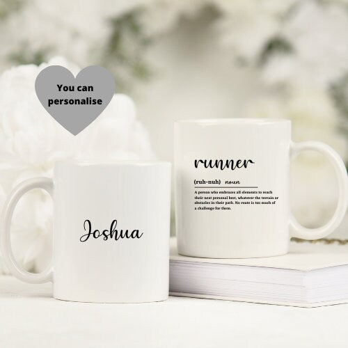 Personalised Runner Definition Mug