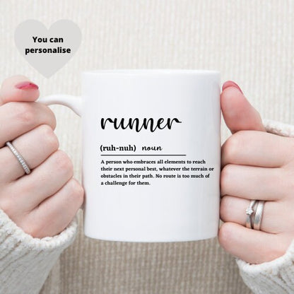 Personalised Runner Definition Mug