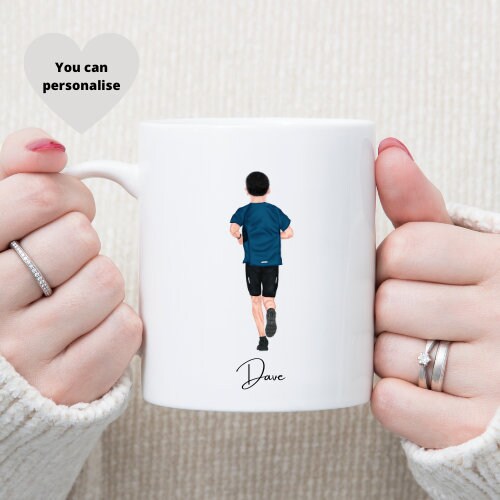 Personalised Park Run Saving mug, Runners Gift, Personalised Runner Definition Print, Running Print, Personalised Running Gift for Dad