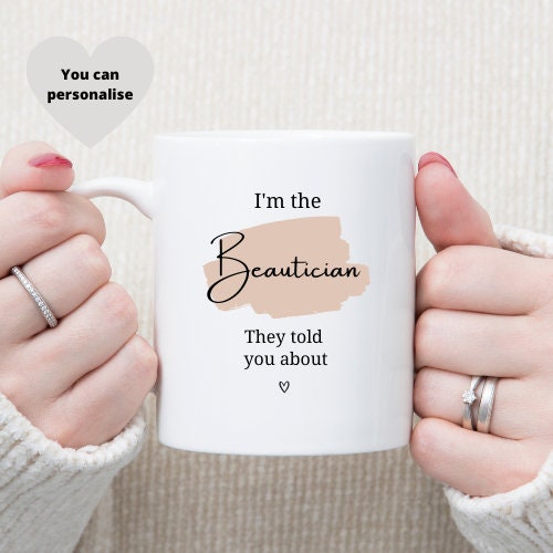 Personalised Beautician Mug, Beauty Mug, Personalised Mug.