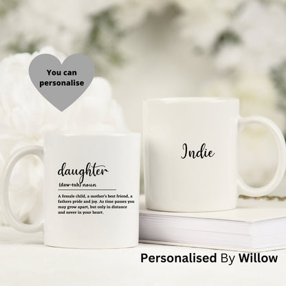 Personalised Daughter Definition Mug