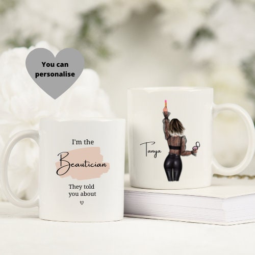 Personalised Beautician Mug, Beauty Mug, Personalised Mug.