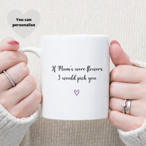 Personalised Mum Flower Mug