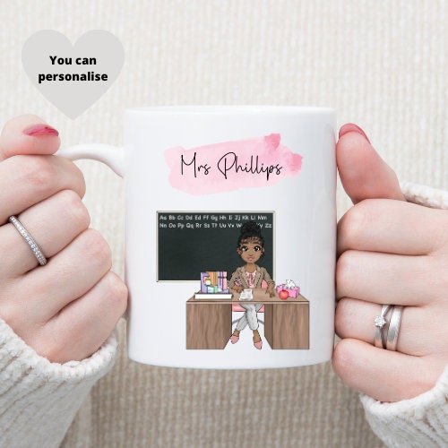 Personalised Teacher Mug, Custom Teacher Mug, Teacher Appreciation Gift.