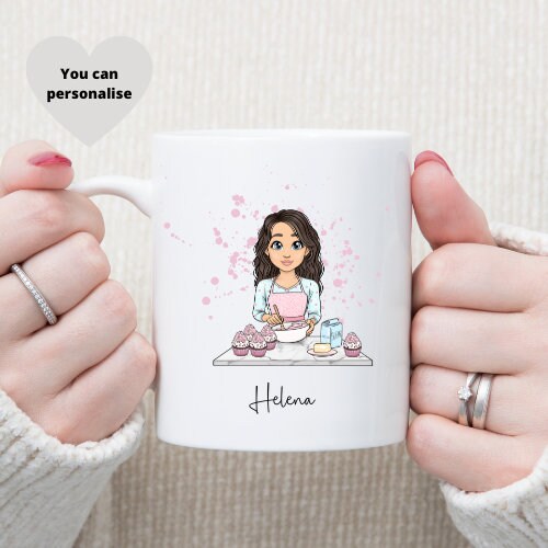 Personalised Baker Mug, Baking Gift, Coffee Mug for Baker, Cake Maker Gift.