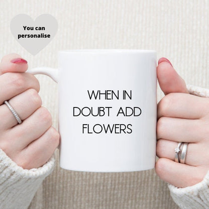 Personalised Florist Mug, Flower Gift, Coffee Mug for Florist.