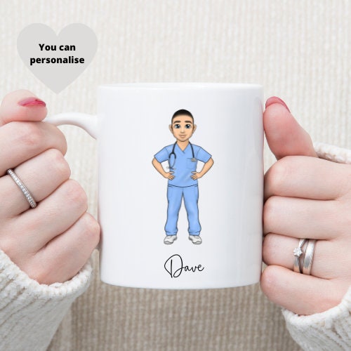 Personalised Male Nurse Mug, Physio Mug, Surgeon Mug Gift.