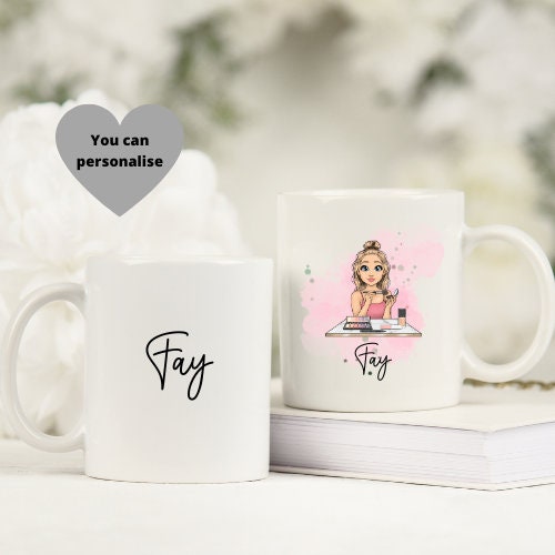 Makeup Artist Mug, Beauty Mug, Salon Mug, Makeup Lover Gift, Personalised Mug.