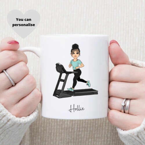 Personalised Runner Mug, Runner Mug, Running Mug Gift, Runner Cup, Custom Runner Artwork, Running Gifts, Fitness Gift