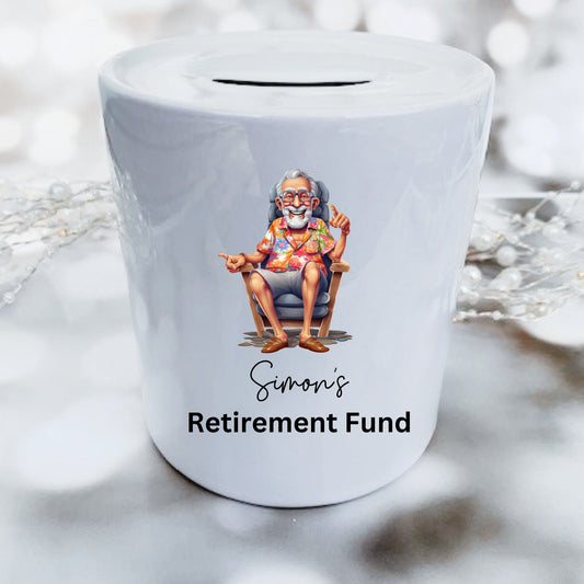 Personalised Retirement Savings Jar