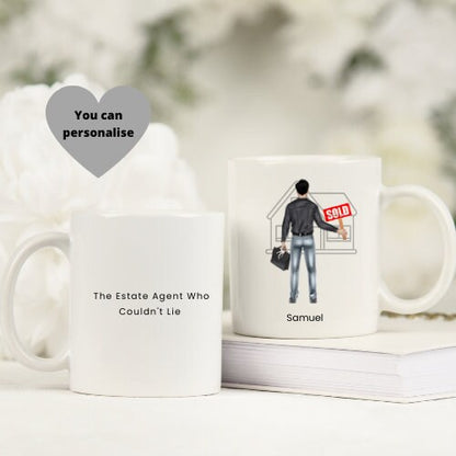 Personalised Estate Agent Mug, Real Estate Coffee Mug, Estate Agent Gift.