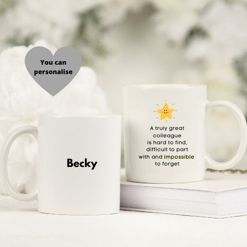 Personalised Work Colleague Mug Gift