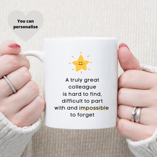 Personalised Work Colleague Mug Gift