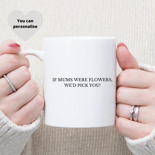 Personalised Mum Flower Mug