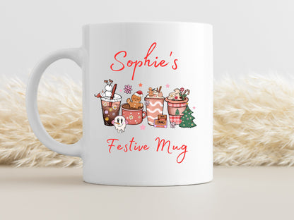 Personalised Christmas Seasonal Festive Mug