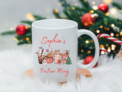 Personalised Christmas Seasonal Festive Mug