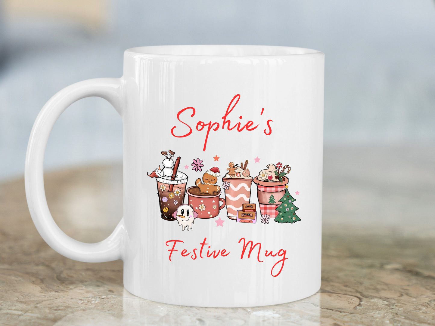 Personalised Christmas Seasonal Festive Mug