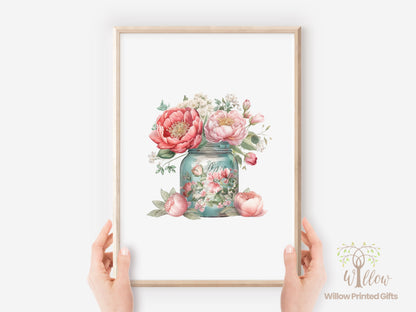 Flower Wall Art, Botanical Print, Floral Décor, Nature Print, Flower Illustration, Flower Poster, Home Décor, Wall Art Print, Floral Décor