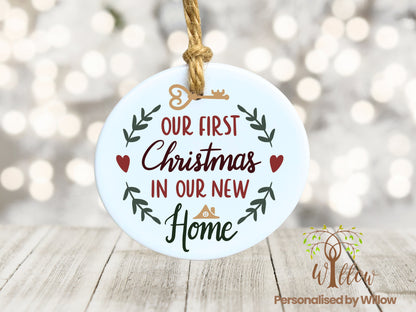 New Home Christmas Ceramic Hanging Ornament