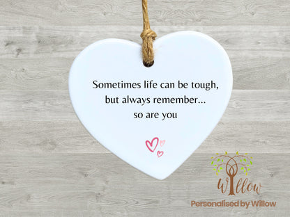 Stay Strong, Ceramic Ornament, Thinking Of You, You Got This, Sympathy Gif, Ceramic Ornament.