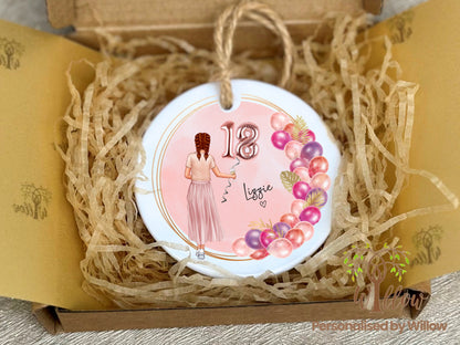 Personalised 18th Birthday Gift, Daughter 18th Birthday Gift, Bestie Birthday Celebration, Friend Gift,  Sister Unique Birthday Hanging