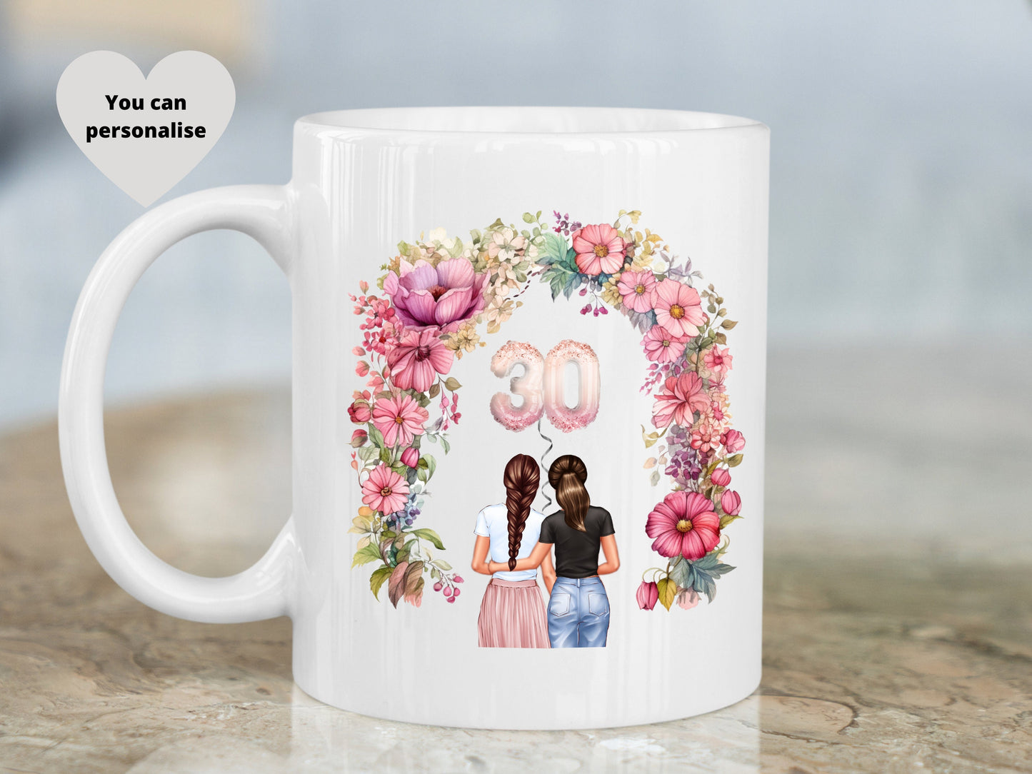 30th, 40th, 21st, 18th Birthday Gift, Personalised Birthday Mug, Special Occasion Gift, Unique 30th Birthday Present, Milestone Birthday