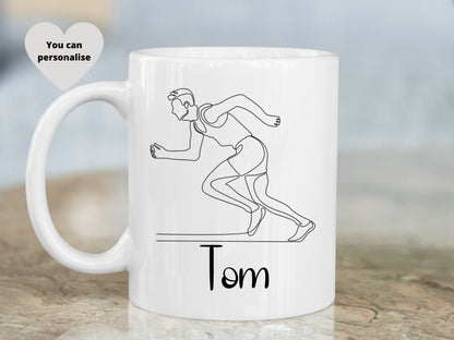 Personalised Marathon Runner Mug, Personalised Park Run Mug, Runners Gift