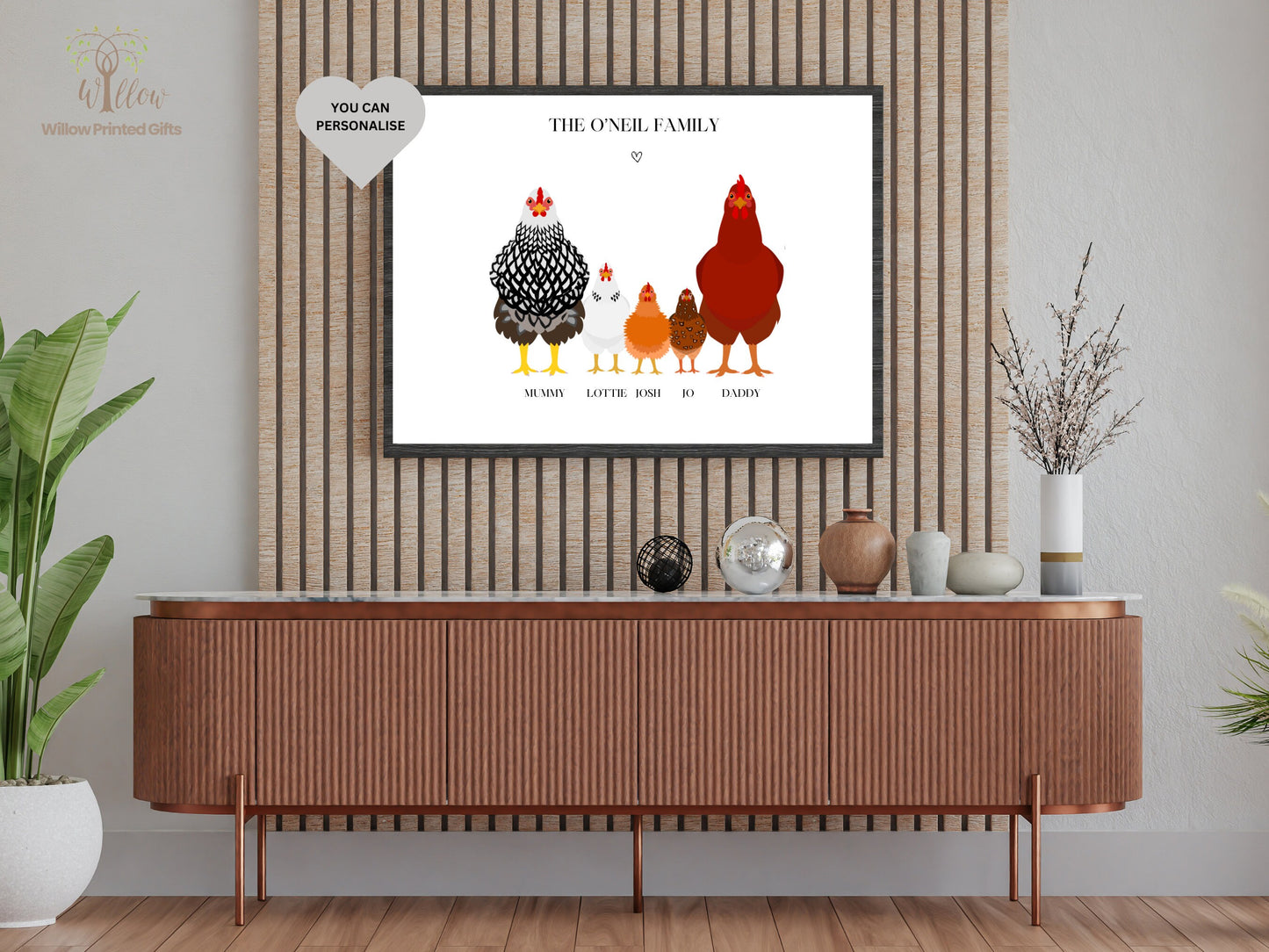 Chicken Family Print, Animal Family Print, Chicken Breeds Poster, Chicken Types Illustrations, Chicken Drawing,  Animal Print