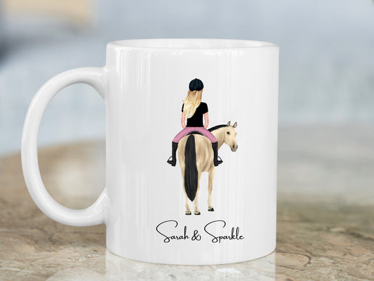 Horse Riding Mug, Personalised Horse Mug, Horse Gift, Horse Owner Mug, Horse Lover, Mother, Daughter Friend Gift Idea, Horse Enthusiast