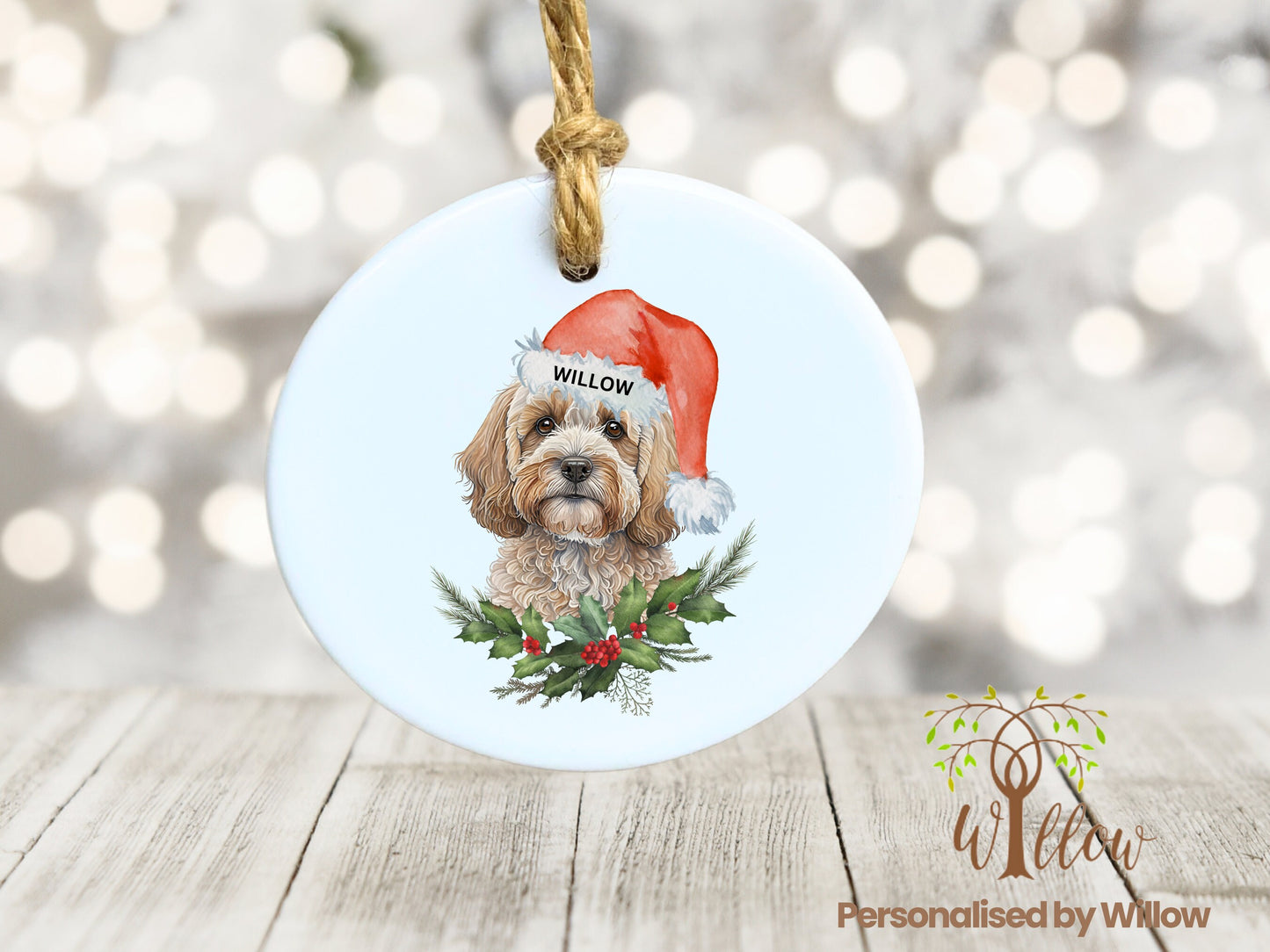 Dog Personalised Christmas Hanging