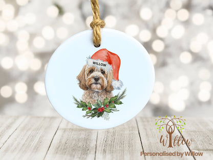 Dog Personalised Christmas Hanging