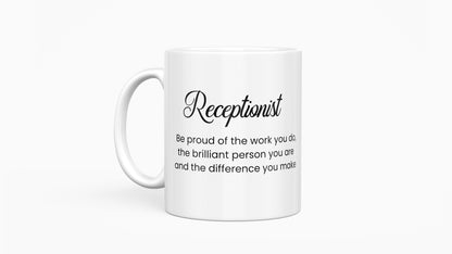 Personalised Receptionist Office Mug