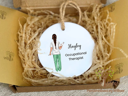 Occupational Therapist Gift, Personalised Occupational Therapist Hanging