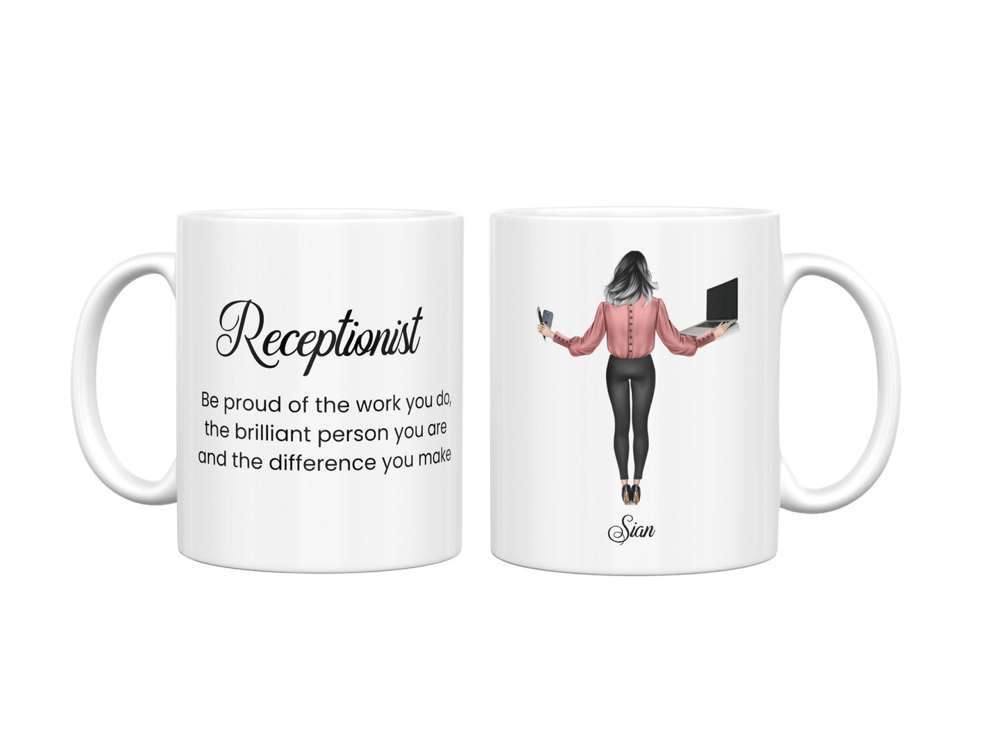 Personalised Receptionist Office Mug