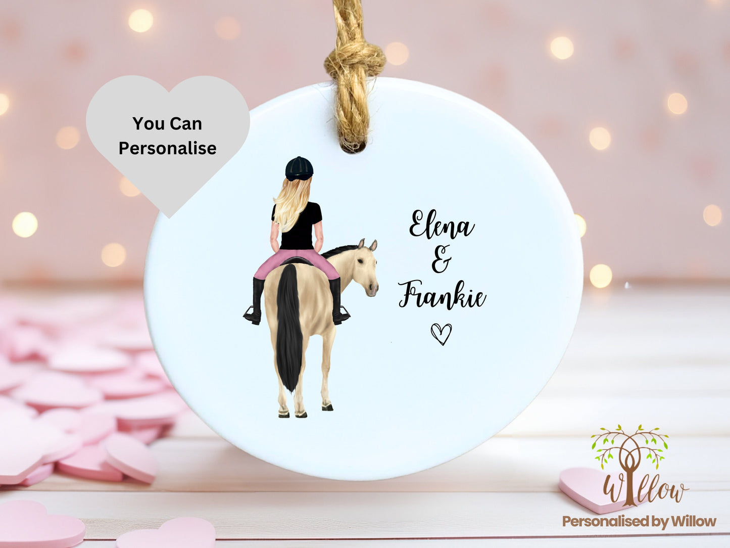 Personalised Horse Lover Gift, Gift For Horse Rider, Personalised, Horse Owner Gift, Ceramic Ornament