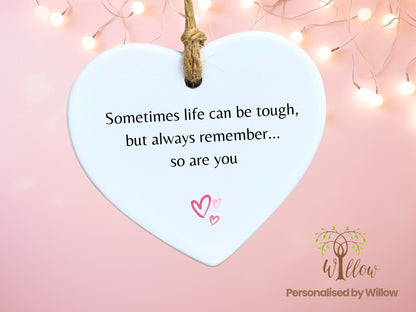 Stay Strong, Ceramic Ornament, Thinking Of You, You Got This, Sympathy Gif, Ceramic Ornament.