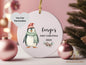 Personalised Baby's First Christmas Ceramic Hanging Decoration